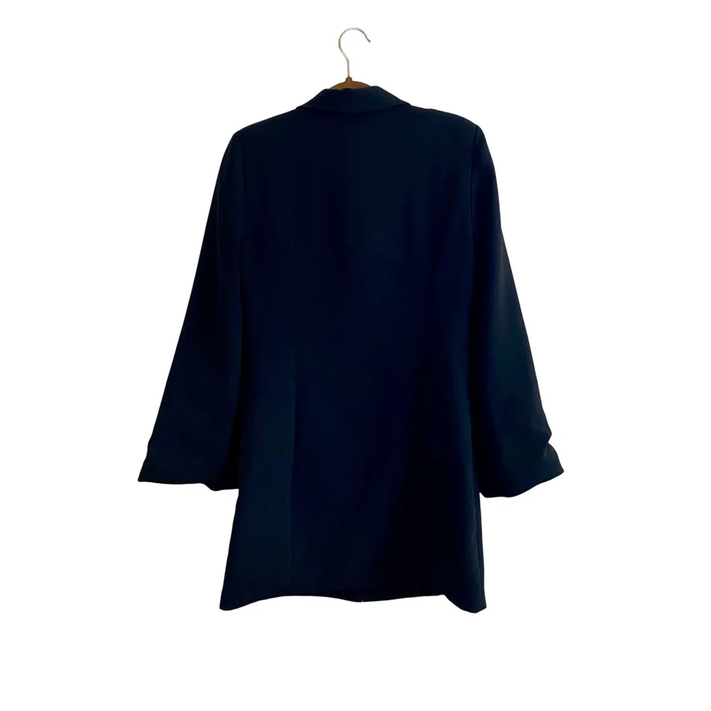 Amanda Uprichard Black Split Cape Sleeve‎ Blazer Dress Size Medium RTR